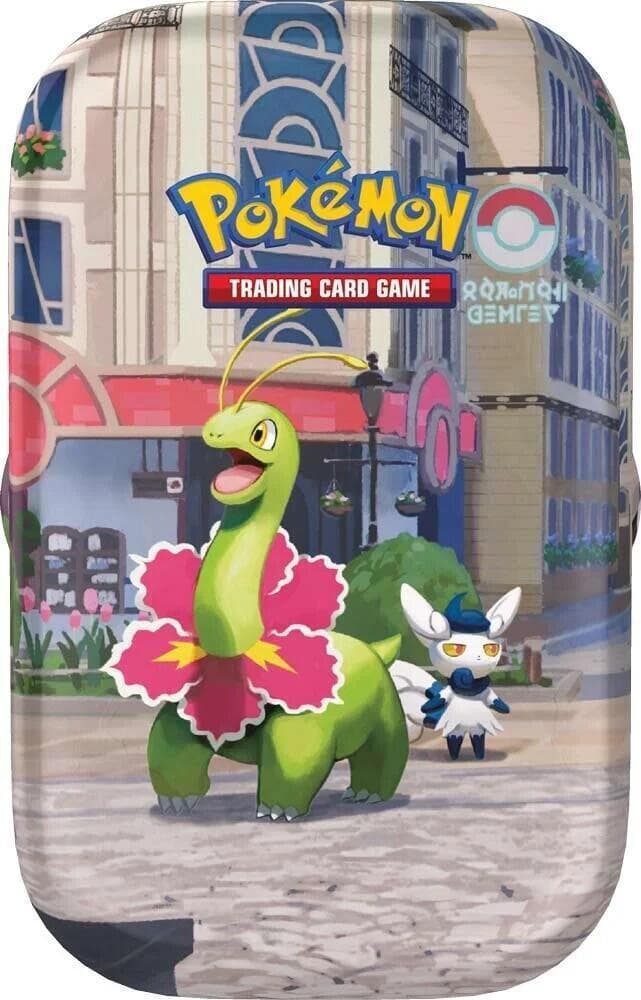 Lumiose City Mini Tin Meganium y Meowstic
